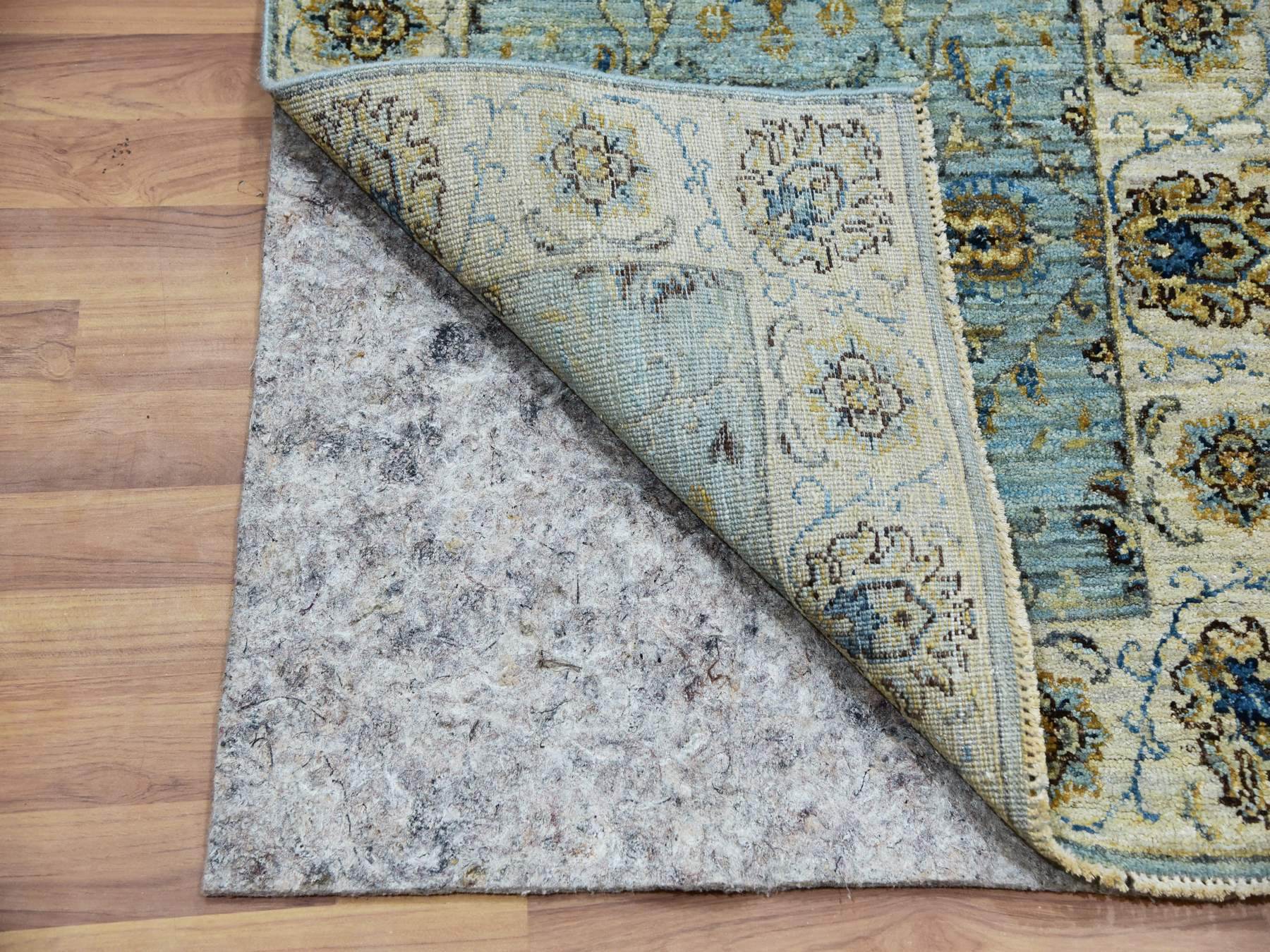 Agra Oushak / Peshawar hand-knotted wool runner in Blue, 2'6" x 12'0", SKU O076035