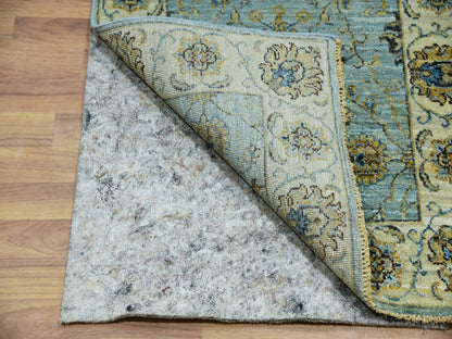 Agra Oushak / Peshawar hand-knotted wool runner in Blue, 2'9" x 24'3", SKU O076038