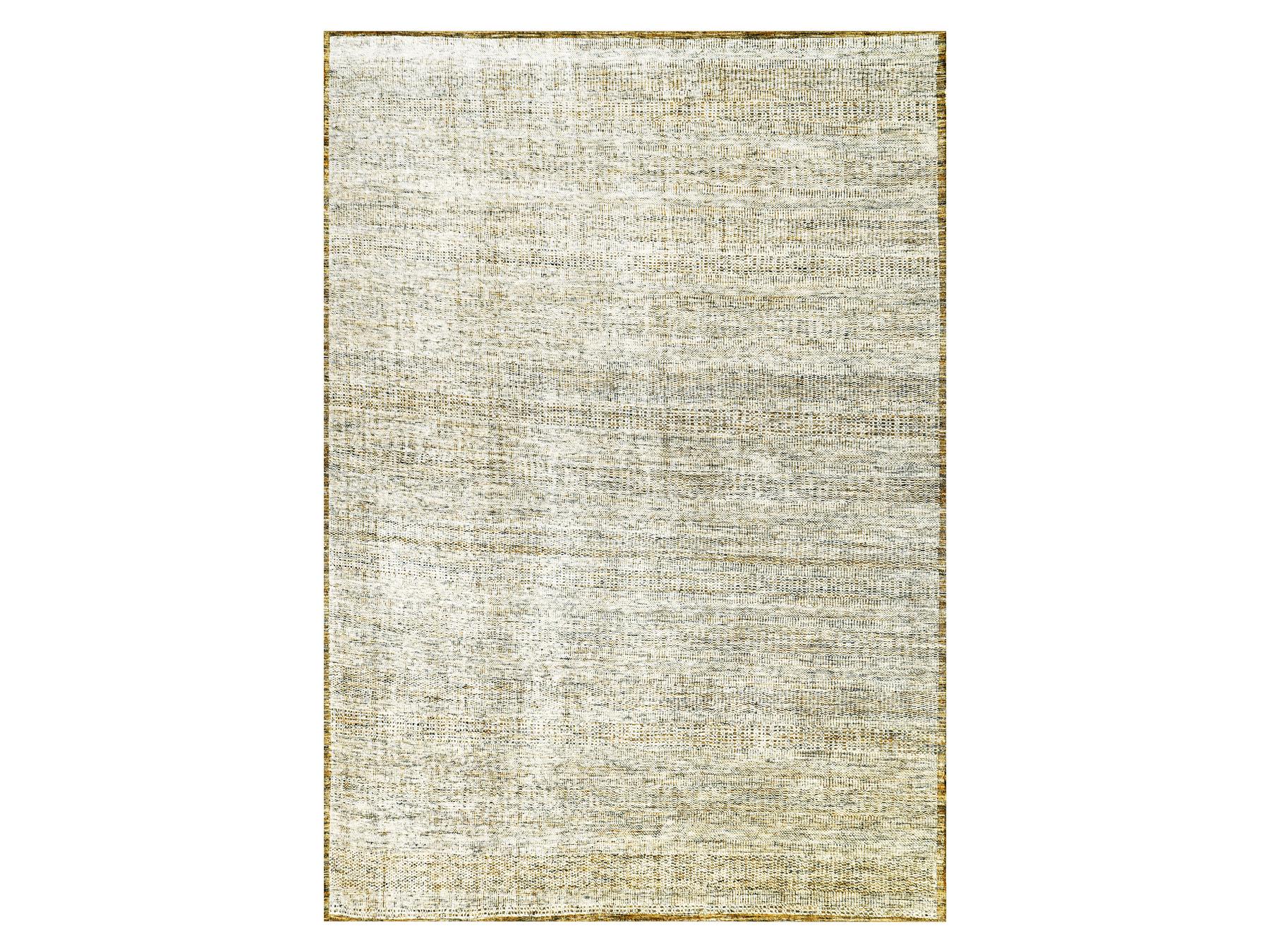 Yellow 10'1" x 14'1" Modern and Contemporary Hand knotted Wool Rug - Sku: O076064