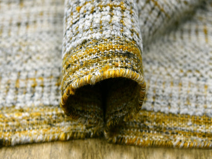 Yellow 10'1" x 14'1" Modern and Contemporary Hand knotted Wool Rug - Sku: O076064