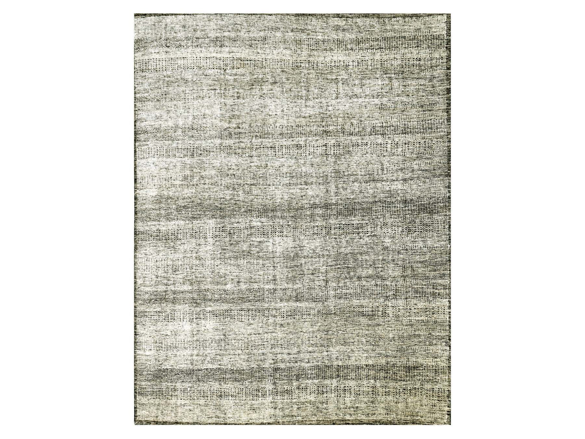 Modern / Contemporary hand-knotted wool rug in Black, 12'2" x 15'0", SKU O076067