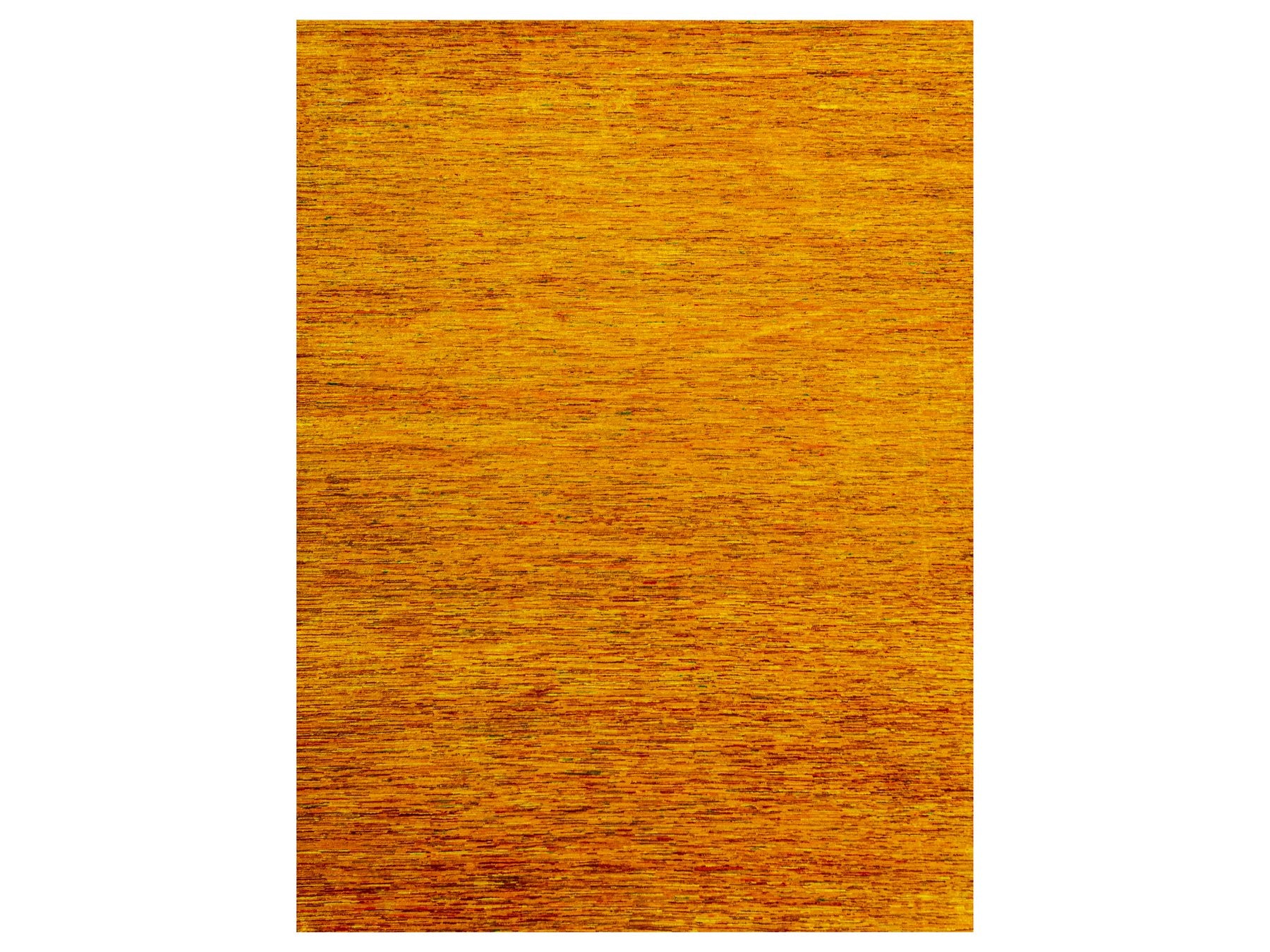 Modern / Contemporary hand-knotted silk rug in Yellow, 8'11" x 11'10", SKU O076068