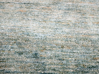 Modern / Contemporary hand-knotted silk rug in Green, 9'0" x 12'3", SKU O076070