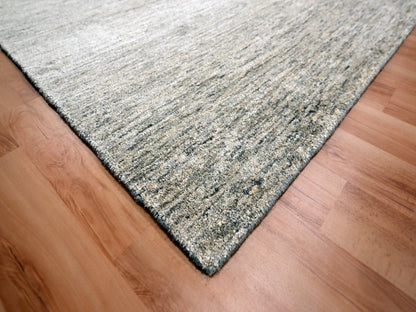 Modern / Contemporary hand-knotted silk rug in Brown, 9'1" x 11'10", SKU O076071