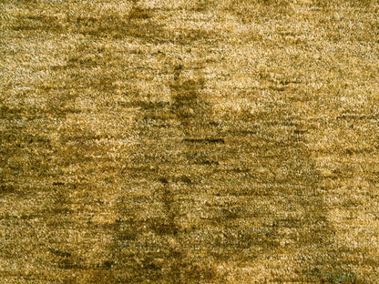 Modern / Contemporary hand-knotted silk rug in Brown, 8'11" x 12'1", SKU O076072