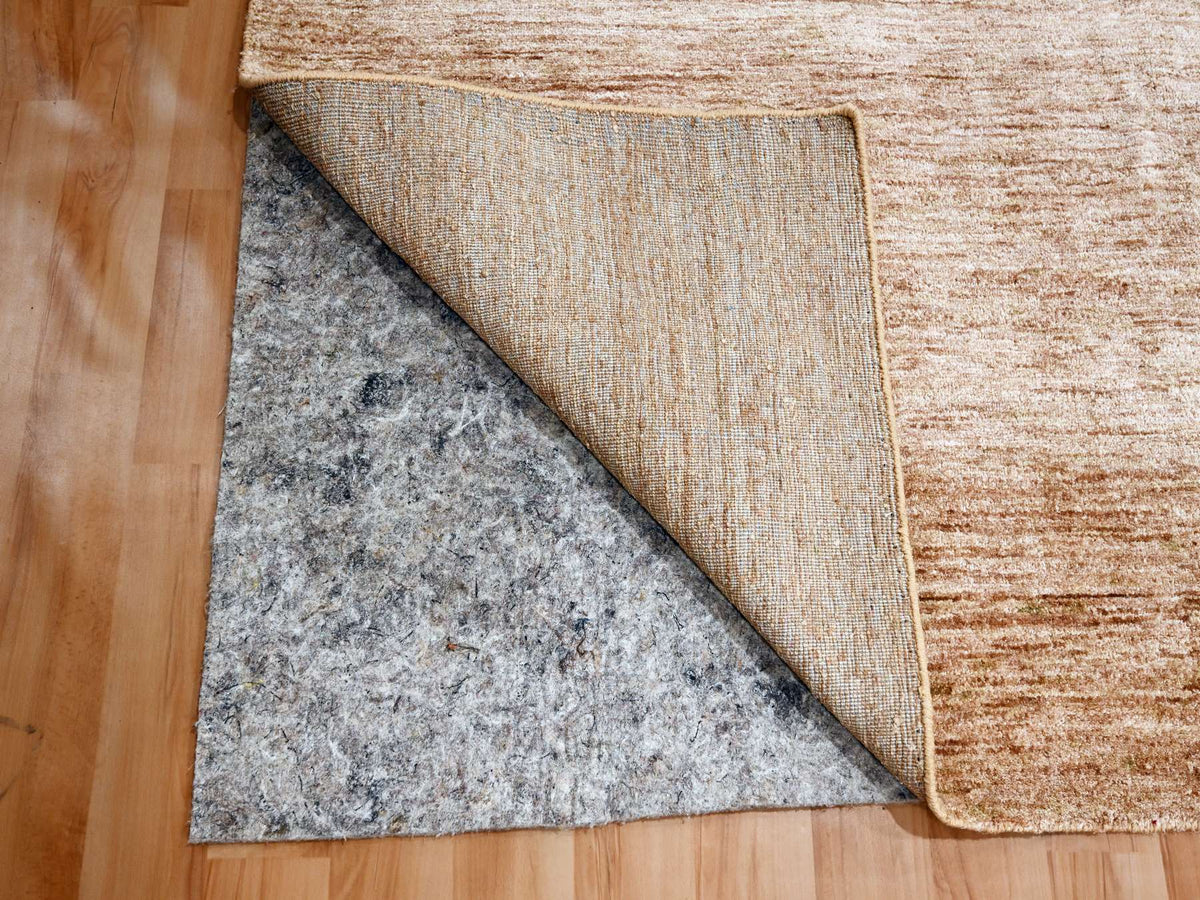 Modern / Contemporary hand-knotted silk rug in Brown, 8'11" x 12'0", SKU O076073