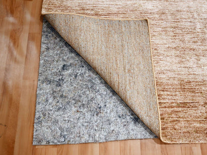 Modern / Contemporary hand-knotted silk rug in Brown, 8'11" x 12'0", SKU O076073