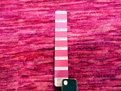 Pink 8'11" x 12'3" Modern / Contemporary Hand knotted Silk Rug - Sku: O076075