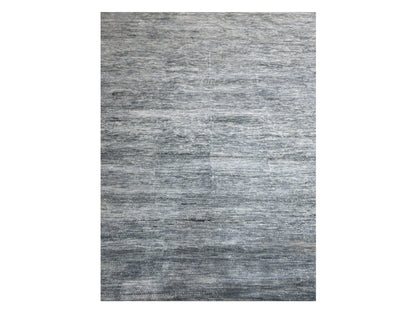 Grey 9'1" x 12'2" Modern / Contemporary Hand knotted Wool Rug - Sku: O076076