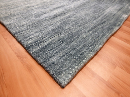 Grey 9'1" x 12'2" Modern / Contemporary Hand knotted Wool Rug - Sku: O076076