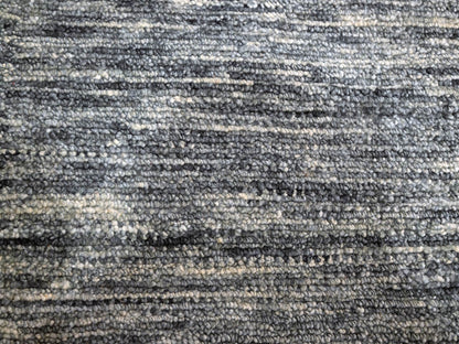 Grey 9'1" x 12'2" Modern / Contemporary Hand knotted Wool Rug - Sku: O076076