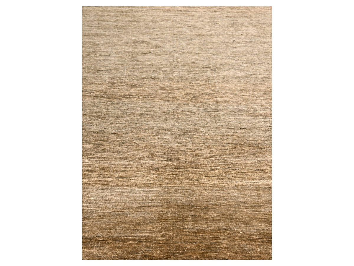 Modern / Contemporary hand-knotted wool rug in Brown, 9'4" x 12'4", SKU O076078