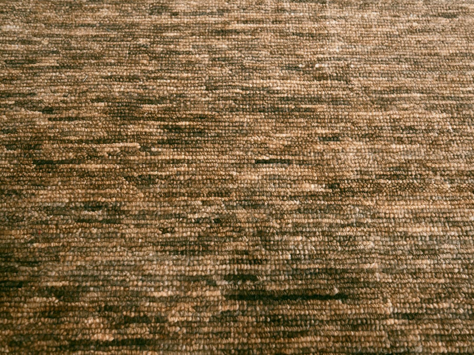 Modern / Contemporary hand-knotted wool rug in Brown, 9'4" x 12'4", SKU O076078