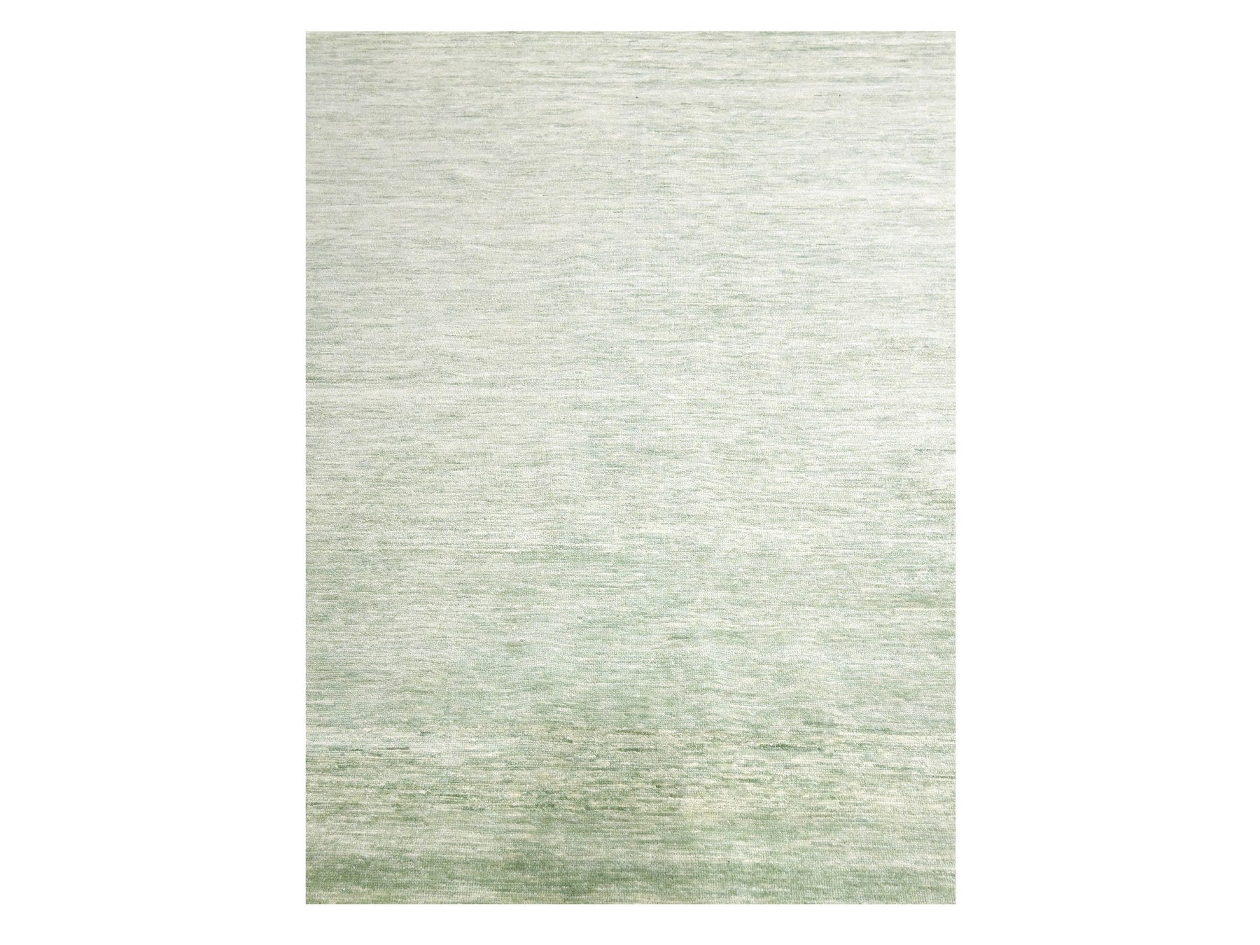 Modern / Contemporary hand-knotted wool rug in Green, 9'4" x 12'4", SKU O076080