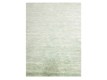 Modern / Contemporary hand-knotted wool rug in Green, 9'4" x 12'4", SKU O076080