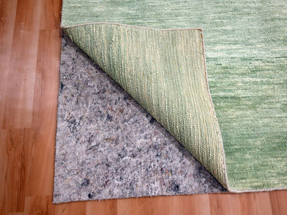 Green 9'4" x 12'4" Modern / Contemporary Hand knotted Wool Rug - Sku: O076080