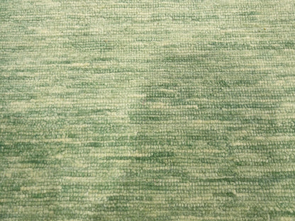 Modern / Contemporary hand-knotted wool rug in Green, 9'4" x 12'4", SKU O076080