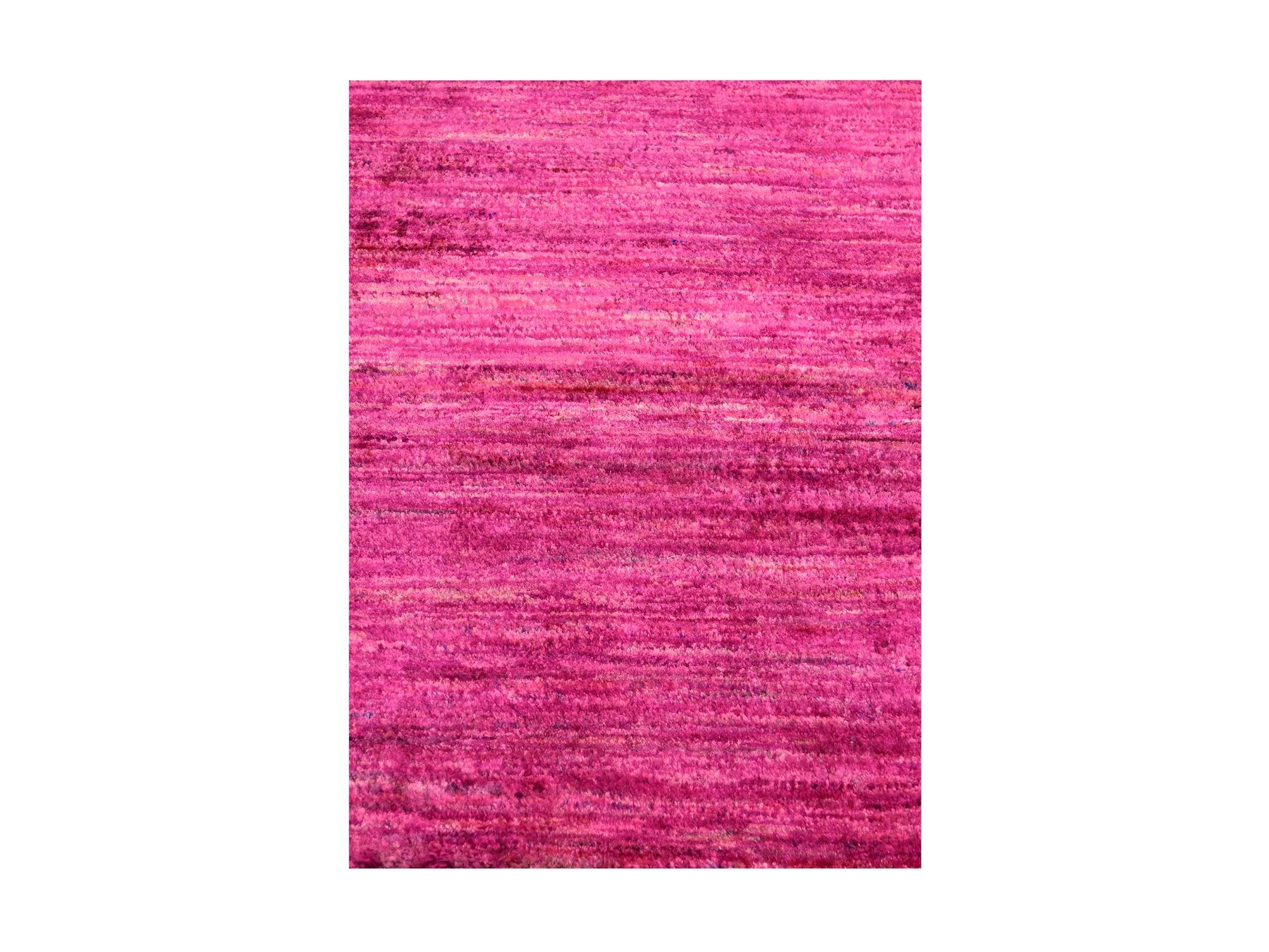 Modern / Contemporary hand-knotted silk rug in Pink, 2'0" x 3'0", SKU O076098