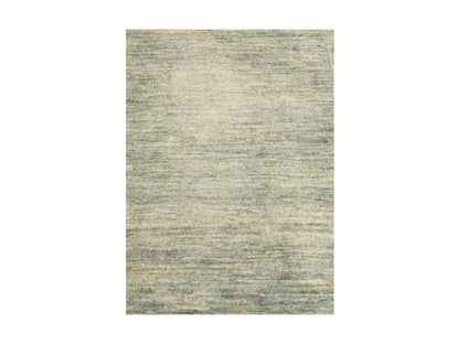 Modern / Contemporary hand-knotted silk rug in Green, 2'0" x 3'0", SKU O076099