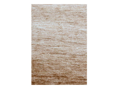 Modern / Contemporary hand-knotted silk rug in Brown, 2'0" x 3'0", SKU O076101