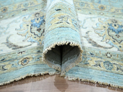 Agra Oushak / Peshawar hand-knotted wool rug in Blue, 12'2" x 15'3", SKU O076107