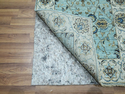 Agra Oushak / Peshawar hand-knotted wool runner in Blue, 2'6" x 29'10", SKU O076111
