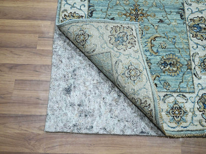 Agra Oushak / Peshawar hand-knotted wool runner in Blue, 2'6" x 25'7", SKU O076112