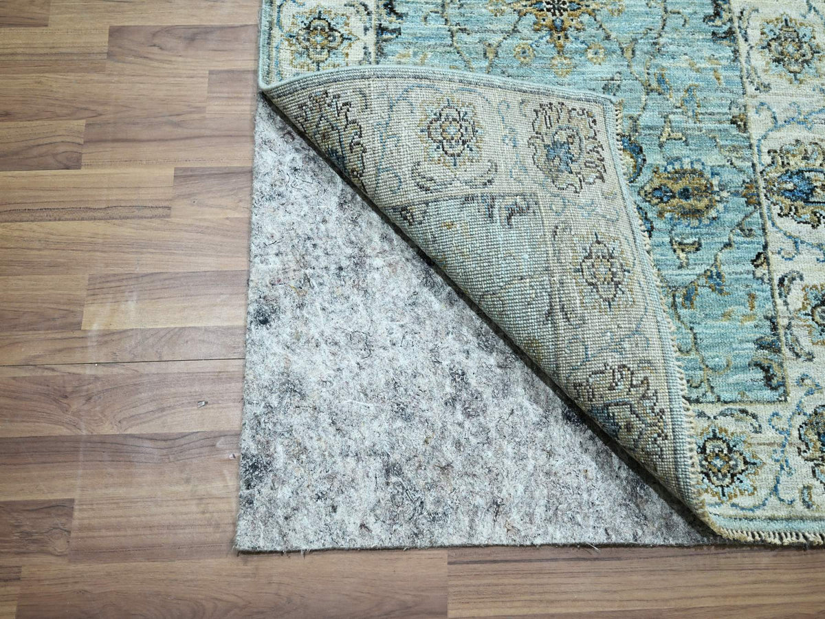 Agra Oushak / Peshawar hand-knotted wool runner in Blue, 2'9" x 24'3", SKU O076113