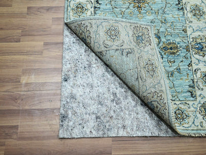 Agra Oushak / Peshawar hand-knotted wool runner in Blue, 2'9" x 24'3", SKU O076113