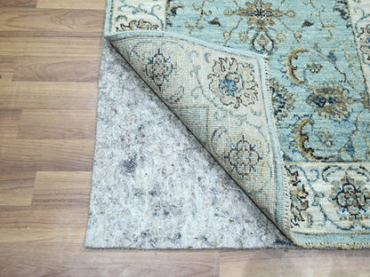 Agra Oushak / Peshawar hand-knotted wool runner in Blue, 2'7" x 13'11", SKU O076116