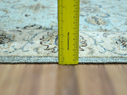 Agra Oushak / Peshawar hand-knotted wool runner in Blue, 2'7" x 13'11", SKU O076116