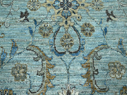 Agra Oushak / Peshawar hand-knotted wool rug in Blue, 9'11" x 10'0", SKU O076123