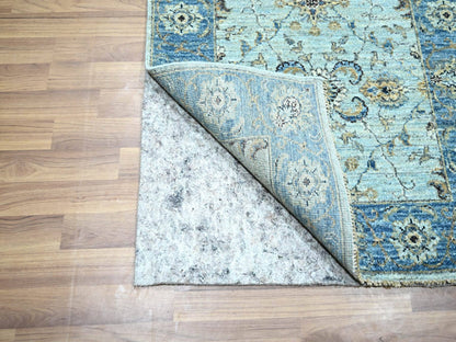Agra Oushak / Peshawar hand-knotted wool runner in Blue, 2'9" x 29'10", SKU O076124