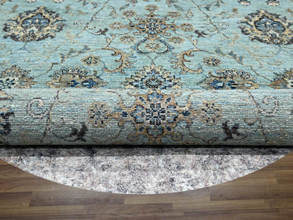 Agra Oushak / Peshawar hand-knotted wool rug in Blue, 7'0" x 7'0", SKU O076138
