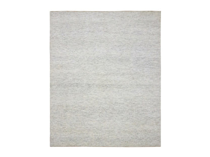 Ivory 8'2" x 10'0" Modern and Contemporary Hand knotted Wool Rug - Sku: O076147