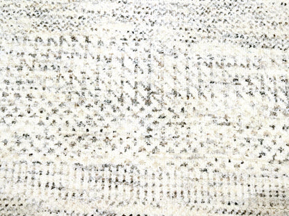 Ivory 8'2" x 10'0" Modern and Contemporary Hand knotted Wool Rug - Sku: O076147