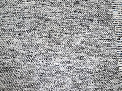 Blue 9'0" x 12'1" Modern and Contemporary Hand knotted Wool Rug - Sku: O076152