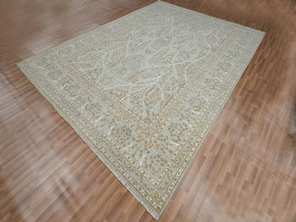 Fine Oriental hand-knotted wool rug in Gray, 9'2" x 12' — SKU O076160 (view 3)
