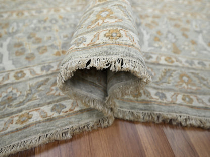Fine Oriental hand-knotted wool rug in Gray, 9'2" x 12' — SKU O076160 (view 5)