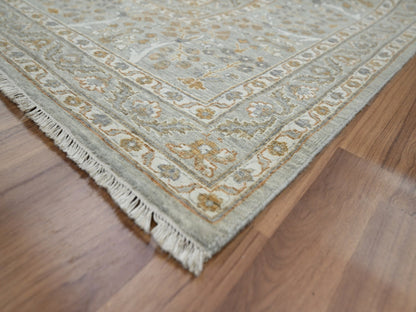 Fine Oriental hand-knotted wool rug in Gray, 9'2" x 12' — SKU O076160 (view 6)