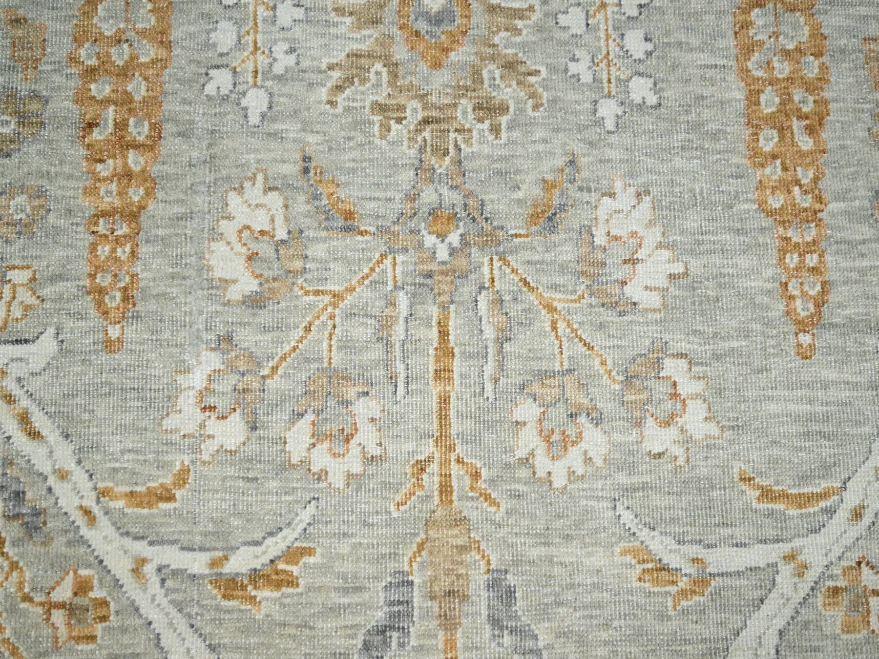 Fine Oriental hand-knotted wool rug in Gray, 9'2" x 12' — SKU O076160 (view 8)