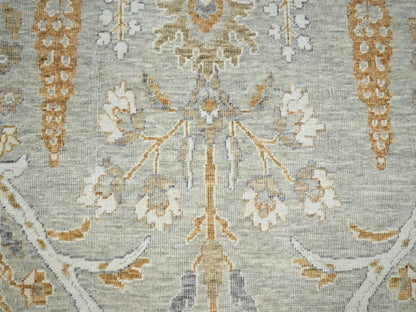Fine Oriental hand-knotted wool rug in Gray, 9'2" x 12' — SKU O076160 (view 8)