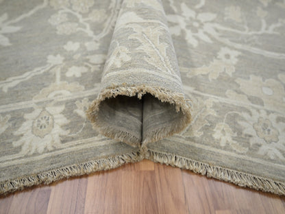 Mahal Oushak hand-knotted wool rug in Gray, 9'1" x 12'3" — SKU O076163 (view 5)