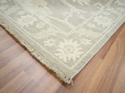 Mahal Oushak hand-knotted wool rug in Gray, 9'1" x 12'3" — SKU O076163 (view 6)