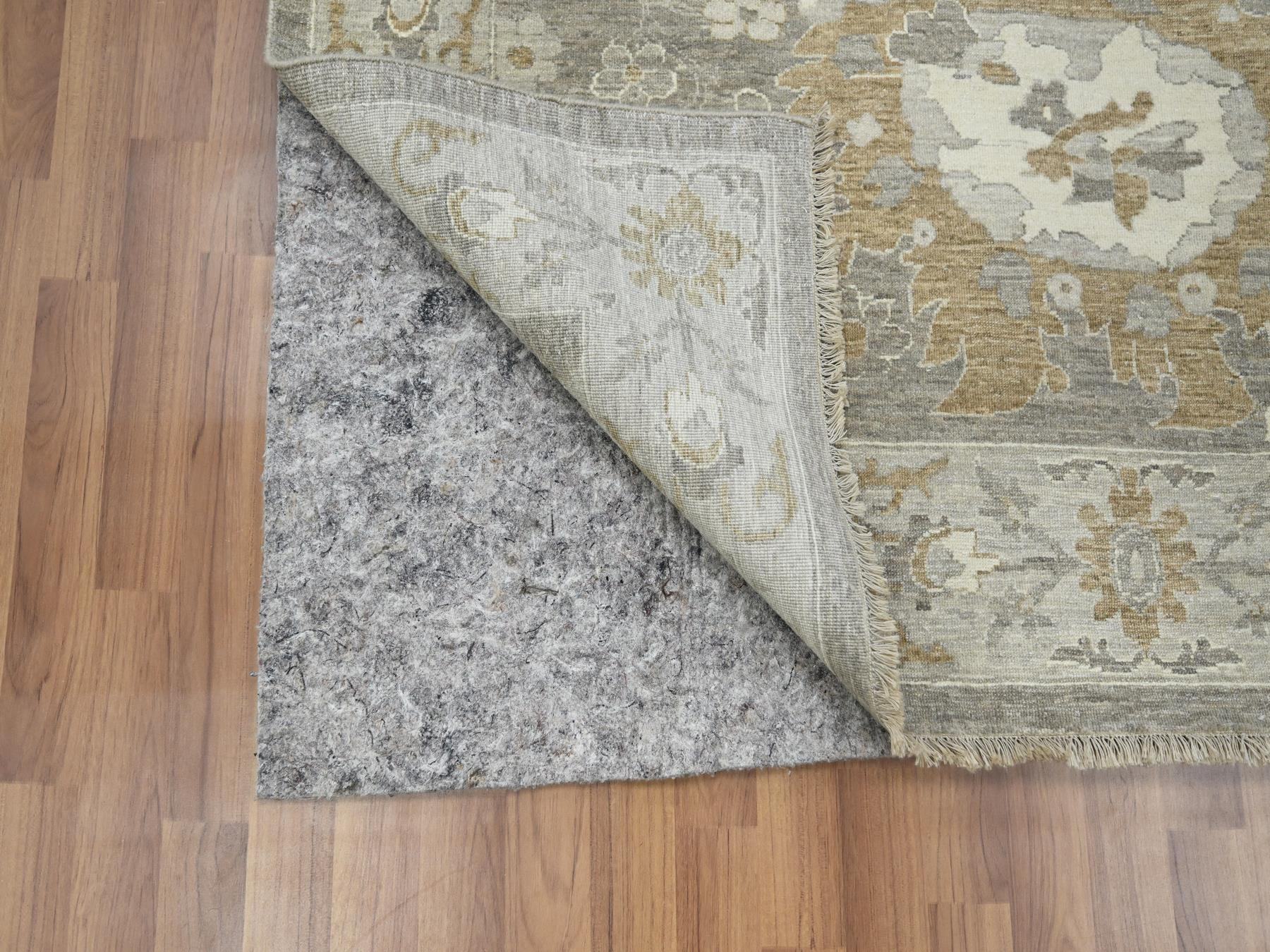 Mahal Oushak hand-knotted wool rug in Gray, 8'11" x 11'10" — SKU O076164 (view 4)