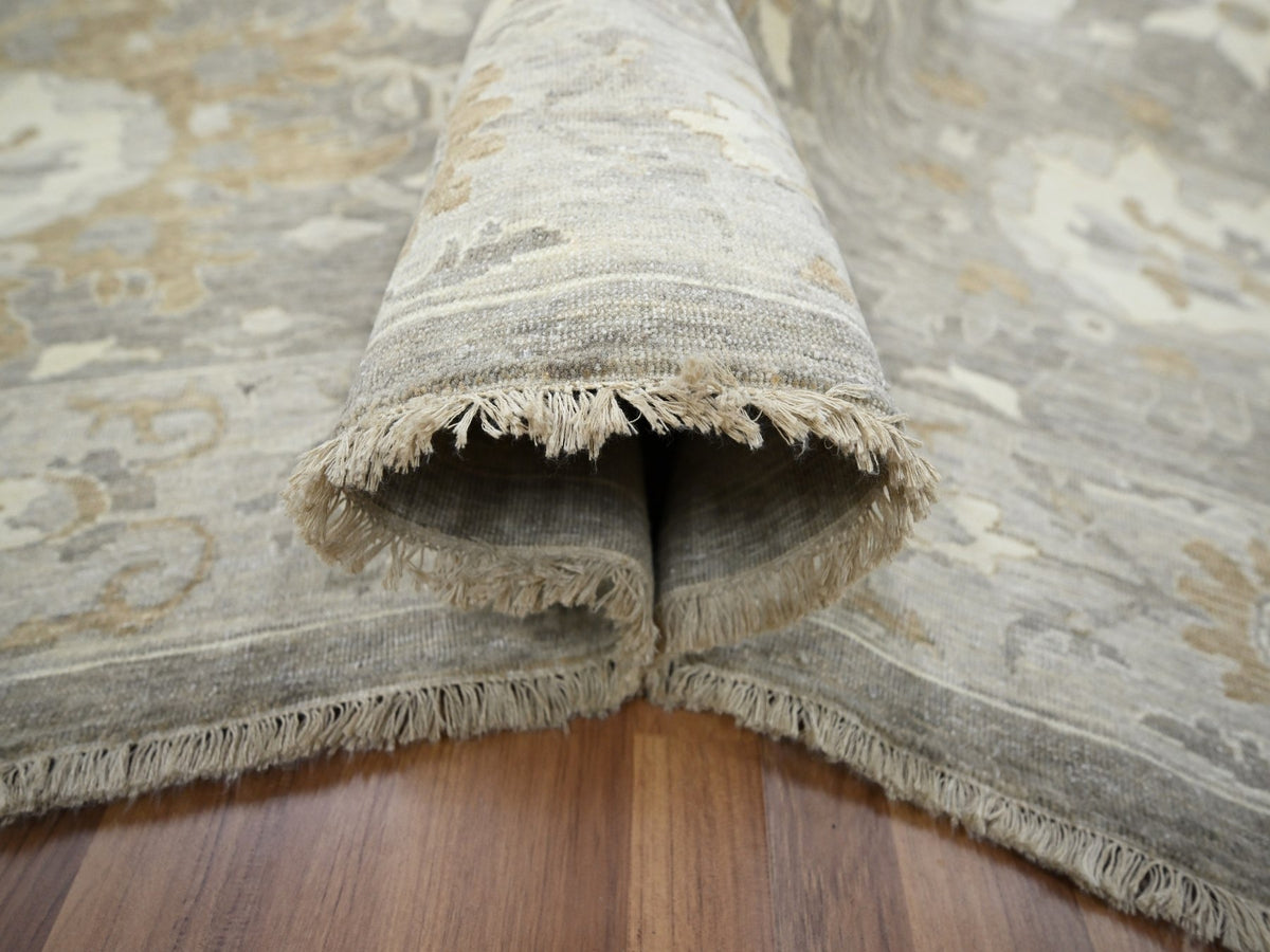 Mahal Oushak hand-knotted wool rug in Gray, 8'11" x 11'10" — SKU O076164 (view 5)