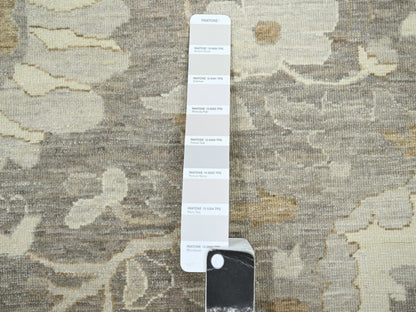 Mahal Oushak hand-knotted wool rug in Gray, 8'11" x 11'10" — SKU O076164 (view 7)