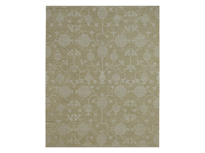 Brown 8'1" x 10'1" Oushak / Peshawar Hand knotted Wool Rug - Sku: O076166