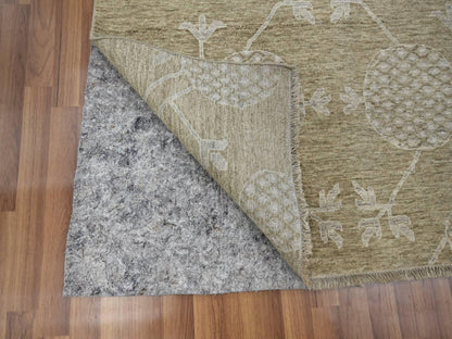 Brown 8'1" x 10'1" Oushak / Peshawar Hand knotted Wool Rug - Sku: O076166