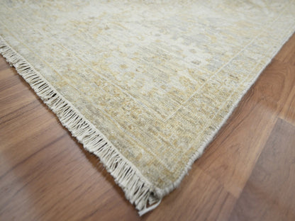 Beige 9'1" x 12'2" Oushak And Peshawar Hand knotted Wool Rug - Sku: O076168